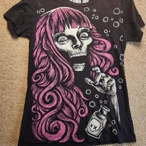 Womens Akuma ink graphic t-shirt